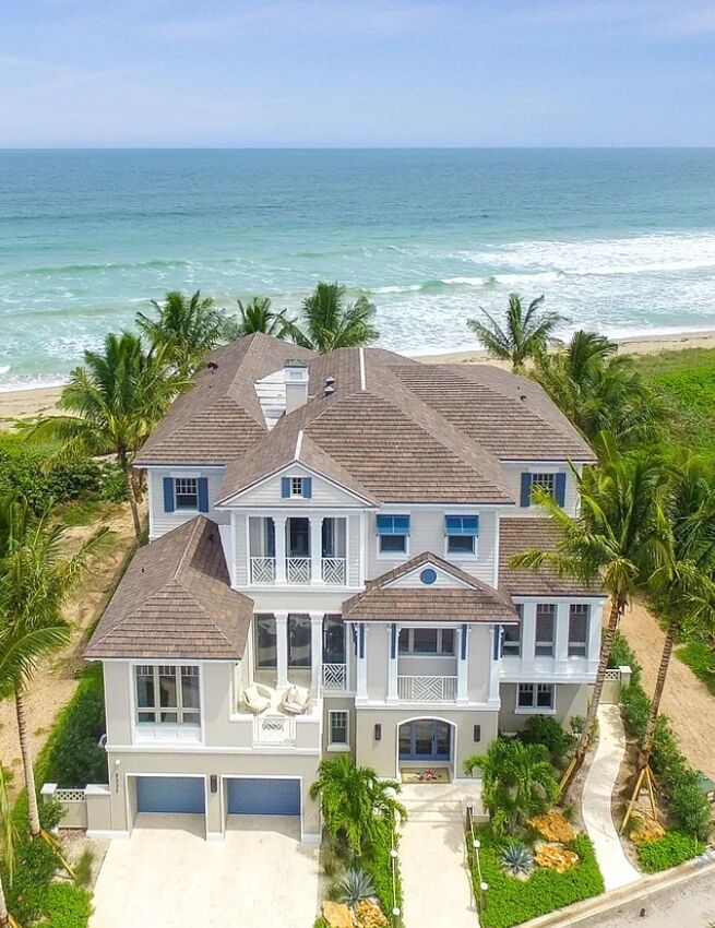 Beachfront home